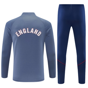 Autumn Winter Jersey Soccer Apparel Training Uniform Set 26/27 England Zipper Long Sleeve Sportswear Soccer Training Suit - Product Image 1