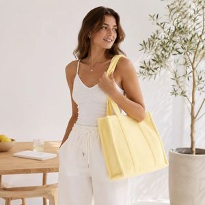 Eco Friendly Thick Terry Towel Tote <b>Handbag</b> Custom Embossed Design Foldable Bag High Quality Bulk Promotional Give - Product Image 6