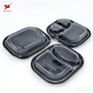 Envase de Plástico para Comida para Llevar con 1/2/3 Compartimentos, con Logotipo y Tamaño Personalizados, Envase Desechable de PP - Product Image 1