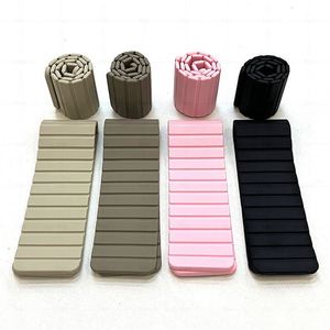 Poids de cheville et de poignet pliables portables 2 kg, équipement d'exercice en plastique pour usage domestique, entraînement du corps entier, unisexe, rose, noir, beige - Product Image 5