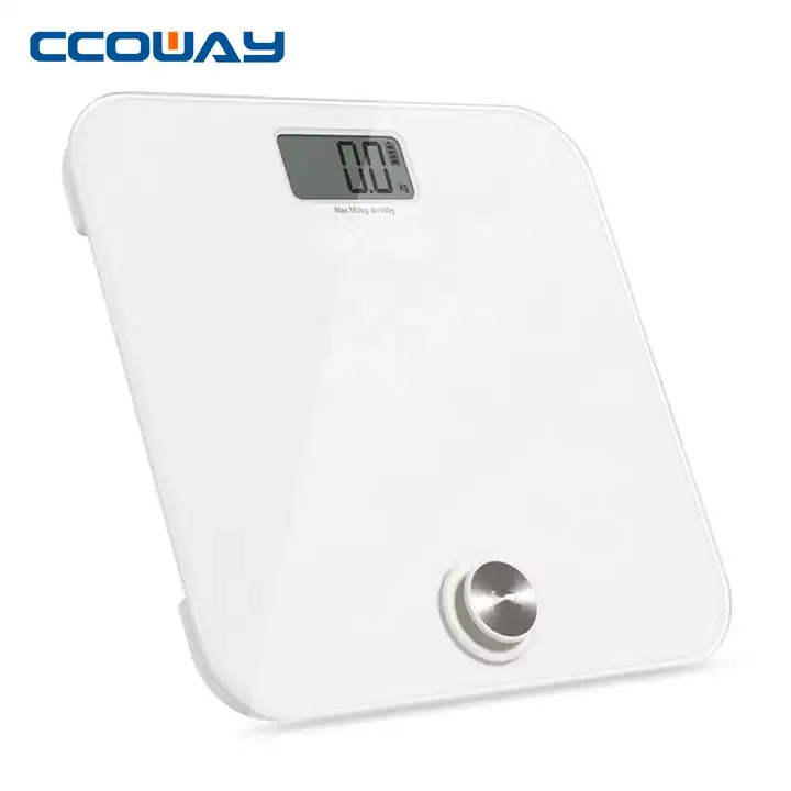 180kg tempered glass electronic balance scale weighing digital body weight measuring bathroom scale