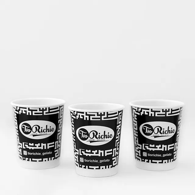 コーヒーペーパーカップpsppペットカバーふた二重壁紙カップ工場価格スタンプ食用コーヒーカップ
