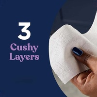 Papier hygiénique en gros de qualité supérieure, doux, blanc, en pâte de bois vierge, compatible fosses septiques et jetable