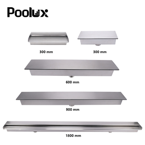 Cascade en acier inoxydable pour <span class=keywords><strong>piscine</strong></span>, cascade silencieuse en acier inoxydable 304, élément d'eau pour aménagement paysager et <span class=keywords><strong>piscine</strong></span> décorative - Product Image 2
