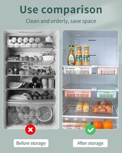 Kitchen Refrigerator Adjustable Storage Basket Drawer Storage <strong>Shelf</strong> Crisper Freezer <strong>Box</strong> - Product Image 6