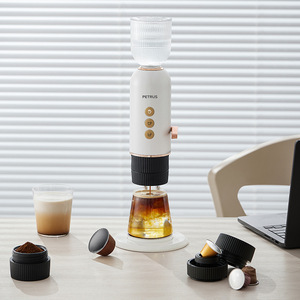 La machine à café à capsules italienne semi-automatique PES10E est portable, idéale pour une utilisation à domicile et dans les petits bureaux. - Product Image 1
