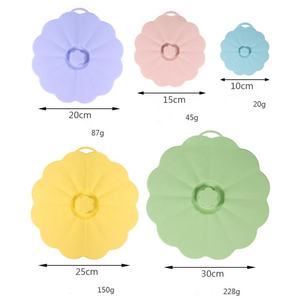 Household Flower Shape Cookware Lid Silicone Bowl Pans Pots Lids BPA Free 5 Pcs Set Silicone Fresh Keeping Sealing Silicone Lid - Product Image 5