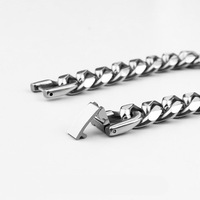 CG001 Acier Inoxydable 8mm Miami Cubain Chaîne Collier 10mm Collana Con Catena Cubana Miami Da 8mm in Acciaio Inossidabile