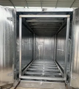 Diesel/GAS/LPG Sel Bubuk Coating Curing Batch Oven Powder Coat Oven Batch Industri Curing Oven untuk Coating Bubuk