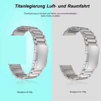 Hochwertiges Atmungsaktives Smartwatch-Armband Dreireihiges Titanlegierungs-Schnellverschlussband für Watch 10/9/8 7/6/5/4/3/2/1/SE