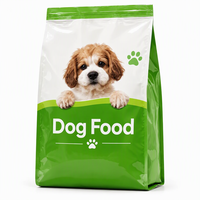 Sacs d'emballage plats en aluminium scellés personnalisés pour aliments pour animaux de compagnie (chiens et chats) de 5 kg, 10 kg, 15 kg, 20 kg, 25 kg