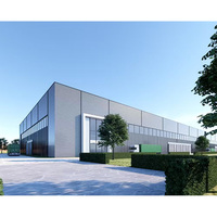 Bâtiment en structure métallique préfabriqué durable pour entrepôt préfabriqué