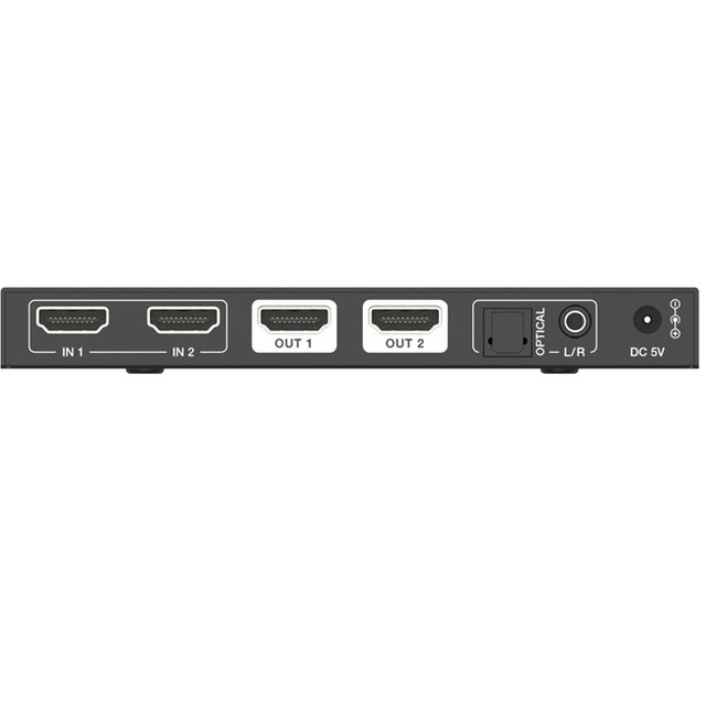 8K HDMI Matrix Switch 2X2 Switcher With Audio Extractor UltraHD Supports Upto 4K@120Hz IR EDID HDCP 2.3