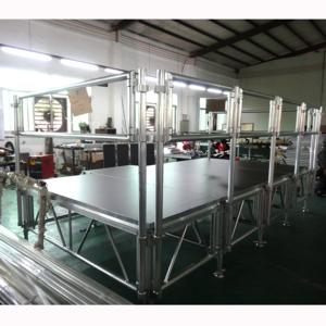 Scène de spectacle portable en contreplaqué de scène modulaire en aluminium réglable en hauteur - Product Image 3