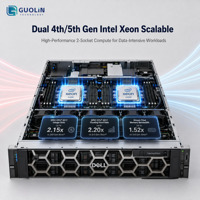 Hosting Perusahaan dan Penyimpanan File Dell PowerEdge R760xd2 2U Rack Server dengan Dual Intel Xeon Scalable Generasi ke-4 dan ke-5