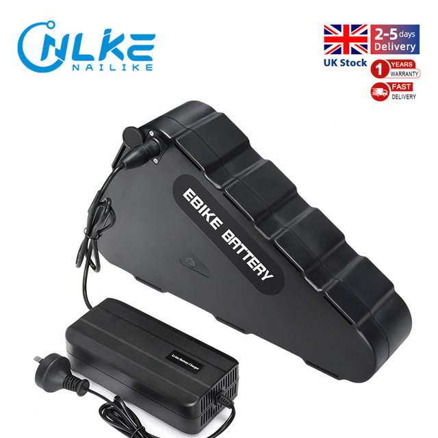 UK Warehouse Lithium Battery Pack 52V 72V 20Ah 30Ah Triangle Ebike Battery with 50A BMS Charger for 2000W 3000W Electric bicycle