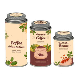 Металлический чай, кофейный порошок, упаковка для специй, пустая круглая жестяная коробка для специй с крышкой, жестяная банка от производителя - Product Image 1