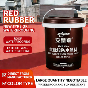 Revestimiento Acrílico <span class=keywords><strong>de</strong></span> Goma Roja Premium, Impermeable, Ultraelástico, Resistente a los Rayos UV, para <span class=keywords><strong>Techos</strong></span> Domésticos y Pintura <span class=keywords><strong>de</strong></span> Edificios Industriales - Product Image 1