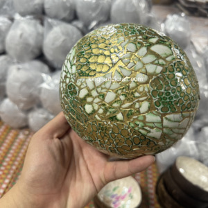 Cuenco de cáscara de coco sostenible con revestimiento de laca | Utensilios de cocina naturales hechos a mano al por mayor de Vietnam - Product Image 4