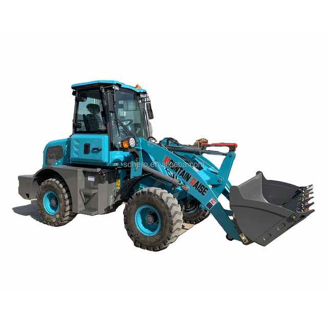 Compact Mini Wheel Loader Front Loader 1.2ton Mountain Raise MR916E New Model with Engine Gear Motor Pump 42KW Power Great Cabin
