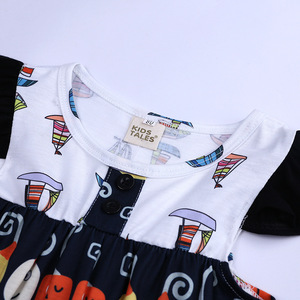 Vestido informal de verano de <span class=keywords><strong>cuentos</strong></span> para niños para niñas ODM Estilo europeo y americano Estampado de calabaza Princesa Chaleco Vestido Patrón floral - Product Image 5