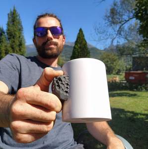 Tasse d'escalade en céramique Tasse d'escalade avec pincement Tasse d'escalade en porcelaine de qualité supérieure personnalisée colorée créative minimaliste - Product Image 4