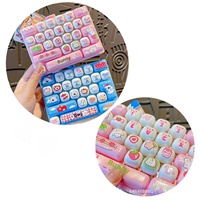 Porte-clés anti-stress en plastique, motif animal de dessin animé, 26 touches, créatif, mignon, pour sac d'étudiant, breloque de bureau, décoration