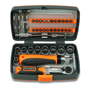 Jeu de tournevis multifonction à <span class=keywords><strong>cliquet</strong></span> 38 en 1, gain de temps, acier au chrome-vanadium, clés en plastique, barres d'extension - Ménage - Product Image 5