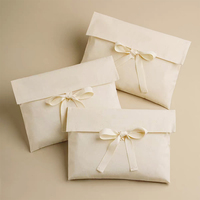 Pochette en toile de lin et coton personnalisée avec impression sérigraphique et fermeture à ruban pour cosmétiques, montres et vêtements - Sac anti-poussière cadeau OEM