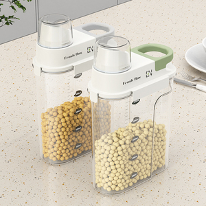 Récipient de stockage de céréales en plastique PP transparent écologique pour riz et haricots rouges, pot hermétique anti-humidité pour conserver la fraîcheur - Product Image 2