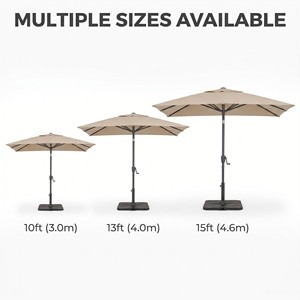 Nouvelle arrivée, parasol de camping, de patio et de plage résistant aux UV, renforcé, 12 baleines, coupe-vent - Product Image 2