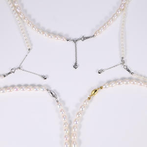 Tempusort <span class=keywords><strong>Pearl</strong></span> 100% pulgadas agua dulce natural diferentes tamaños para mujeres collar de joyería de boda - Product Image 3