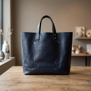 Sac à main décontracté pour femme en cuir véritable personnalisé BS International, grande capacité (2-2,9 L), léger, pliable, imperméable - Product Image 5