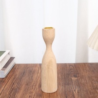 Ensemble de bougeoirs en bois faits main de qualité supérieure, accessoire de décoration de table moderne, centre de table élégant pour la maison de campagne