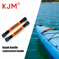 Poignée de transport robuste en nylon noir pour kayak, bateau, canoë, avec prise en main confortable