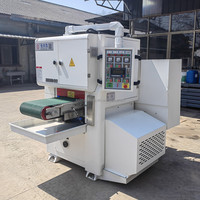 Machine de polissage et de meulage à bande métallique industrielle de 400 mm avec table magnétique
