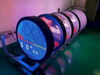 Señalización Comercial Interior para Marcas, Panel LED Circular P2.5 SMD2020 con Logotipo, Compatible con Actualización de Programa USB sin Conexión