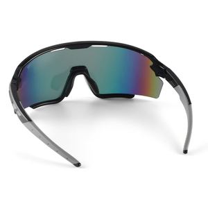Manufacturer Flat Top PC Polarized Cycling Glasses UV400 Oversized <b>Men</b> Pickleball Baseball Sports Sunglasses Full Rim Mirror - Product Image 3