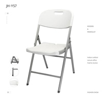 Chaises pliantes de jardin extérieur en plastique bon marché chaise en plastique de fête chaises pliantes