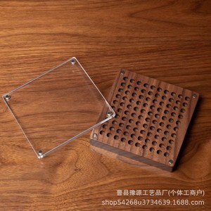 Caja de Almacenamiento de Oro de Nogal Negro, 1.3L de Capacidad, Organizador de Joyas Grabado para Barras y Lingotes de Oro - Product Image 5