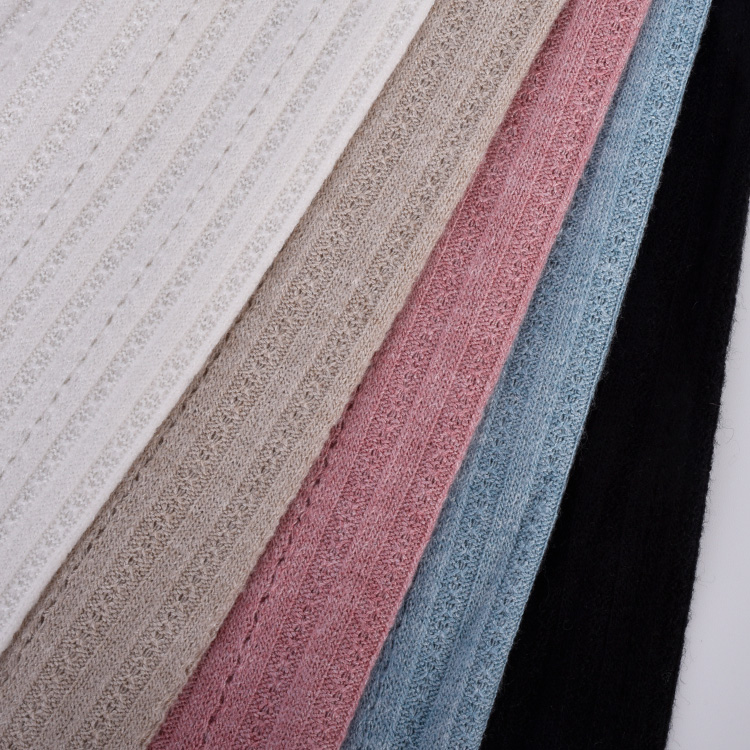2023 New Design 56% Rayon 24% Nylon 20% Polyester Jacquard Knitting Cashmere Fabrics for Clothing