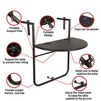 Tiandanlong — Table suspendue, support réglable, pour jardin, Patio, balcon, rambarde