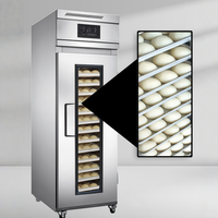 Armoire de Fermentation Réfrigérée pour Pâte à Pâtisserie, 18 Plateaux, en Acier Inoxydable, Double Porte, pour Boulangerie et Pizzeria
