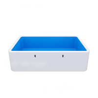 Kolam Renang PVC Komersial Custom dengan Lounge Portabel untuk Pesta di Halaman Belakang, Kolam Renang Tiup Besar untuk Dijual