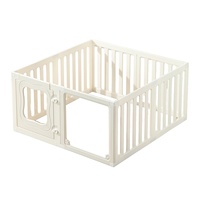 Clôture pour animaux de compagnie en polyéthylène haute densité, semi-fermée, respirante, pour usage intérieur, grille de séparation librement combinable, anti-évasion pour petits chiens