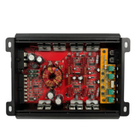 Amplificateur de puissance audio pour voiture professionnel Audiowinner F100.4D 12V 4 canaux classe D, large plage de tension, SNR élevé, 20-20kHz