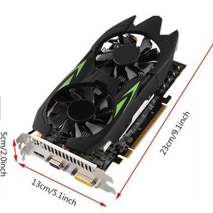 Nueva Tarjeta Gráfica de Escritorio GTX1050Ti de 4GB DDR5 con Ventilador y Puertos <span class=keywords><strong>VGA</strong></span>/DVI para Juegos HD - Product Image 1