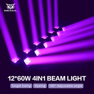 12x60W RGBW 4in1 DMX Single LED Swing Beam Bar Wash Moving Head Matrix Light pour Stage Bar <span class=keywords><strong>Club</strong></span> - Product Image 2