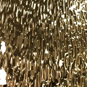 304 pannelli a parete piastra colore decorativo ondulazione dell'acqua lamiera di acciaio inossidabile martellato 4k 8k specchio inossidabile prezzo in bangladesh - Product Image 5