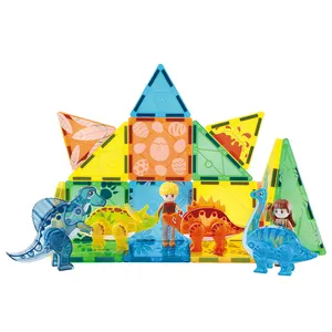 Nouveau produit Offre Spéciale blocs Montessori colorés jouets bloc de Construction carreaux de construction magnétiques pour les enfants